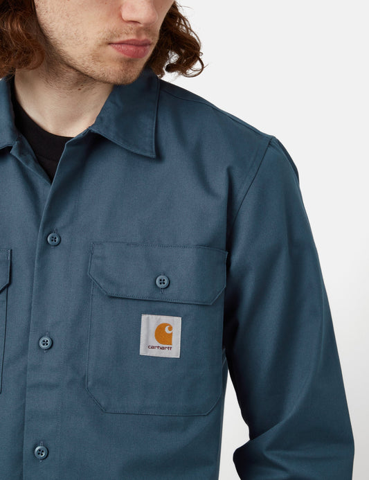 Chemise Master (Coupe droite) - Bleu orage