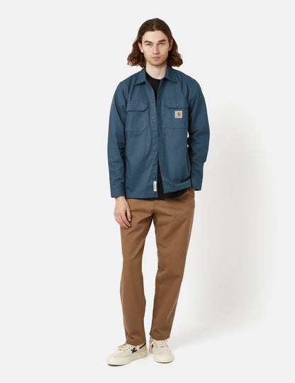 Chemise Master (Coupe droite) - Bleu orage