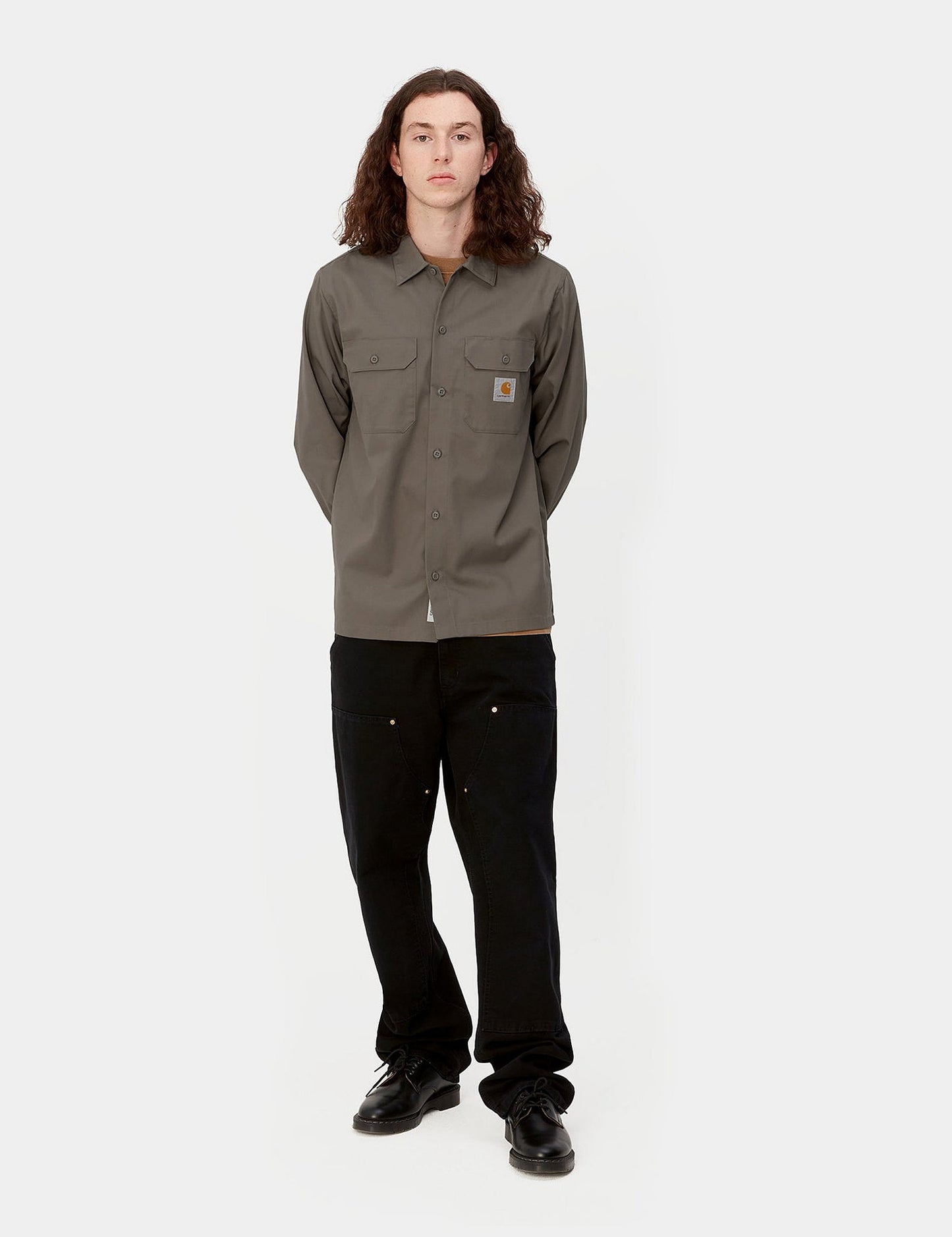 Chemise Master (coupe classique) - Marron Barista