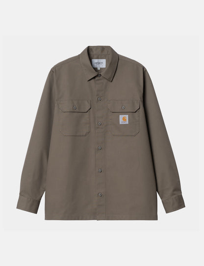 Chemise Master (coupe classique) - Marron Barista