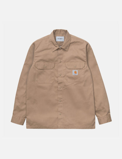 Master Shirt - Khaki cuir brun