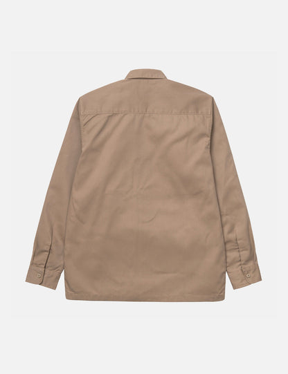 Master Shirt - Khaki cuir brun