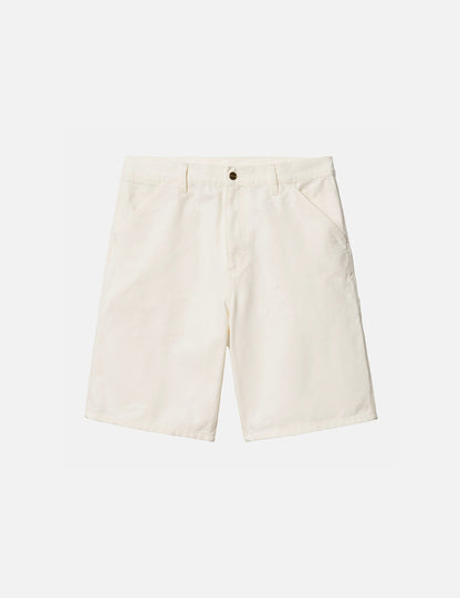 Shorts simples au genou (Biologiques) - Délavé à la cire