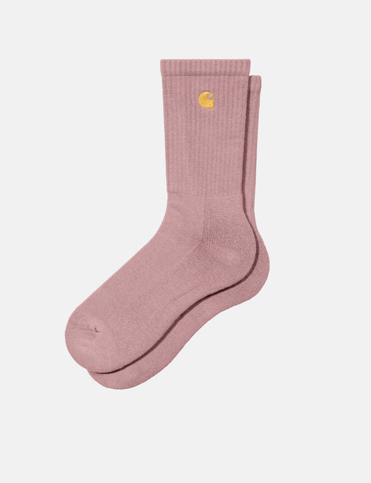 Chase Socks – Glasig Pink/Gold