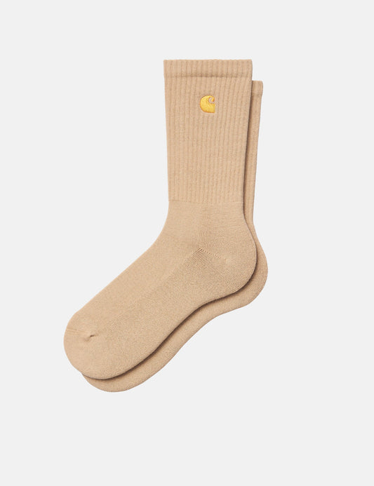 Chase Socken - Sable Khaki/Gold