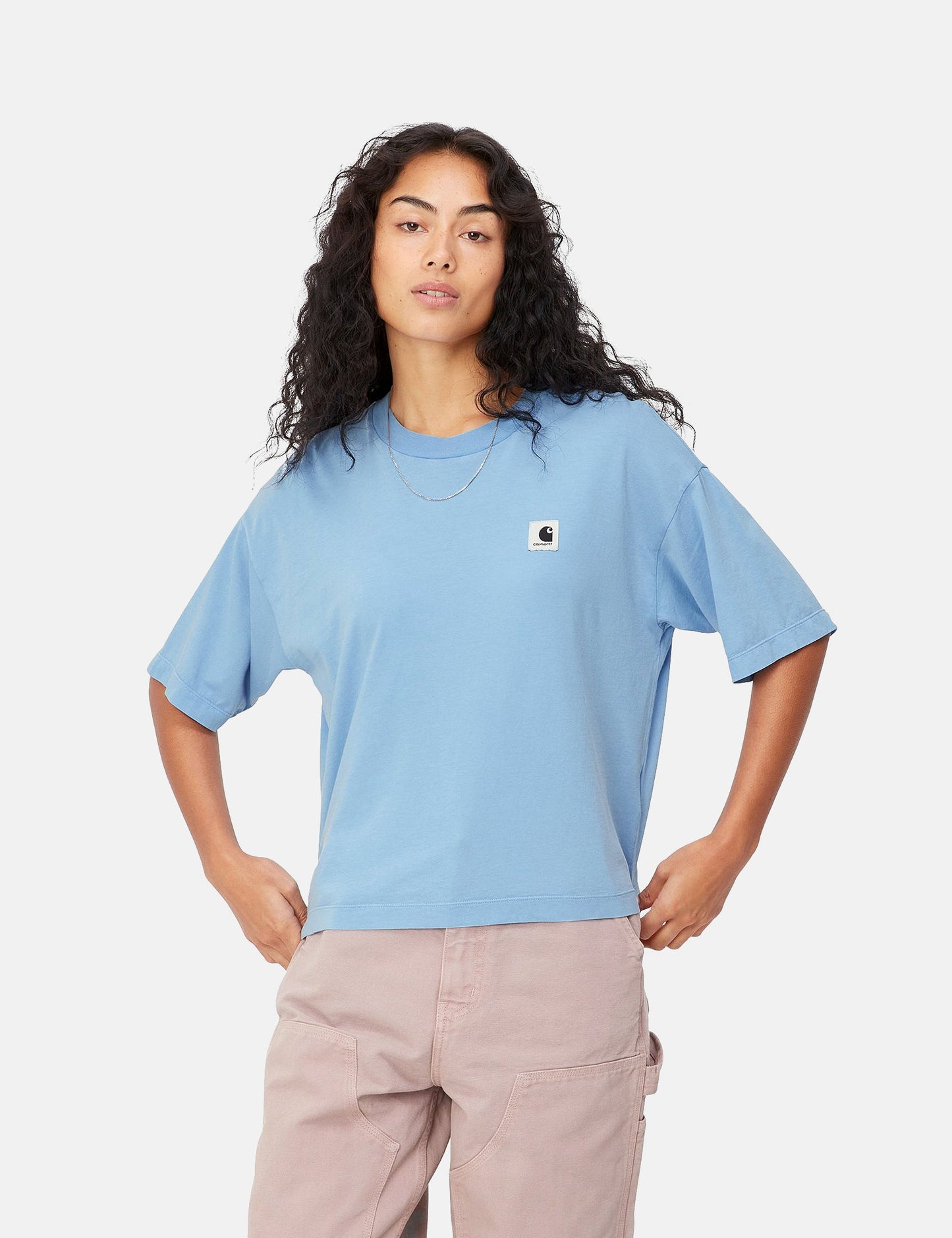 T-shirt Nelson femme (ample) - Bleu Piscine