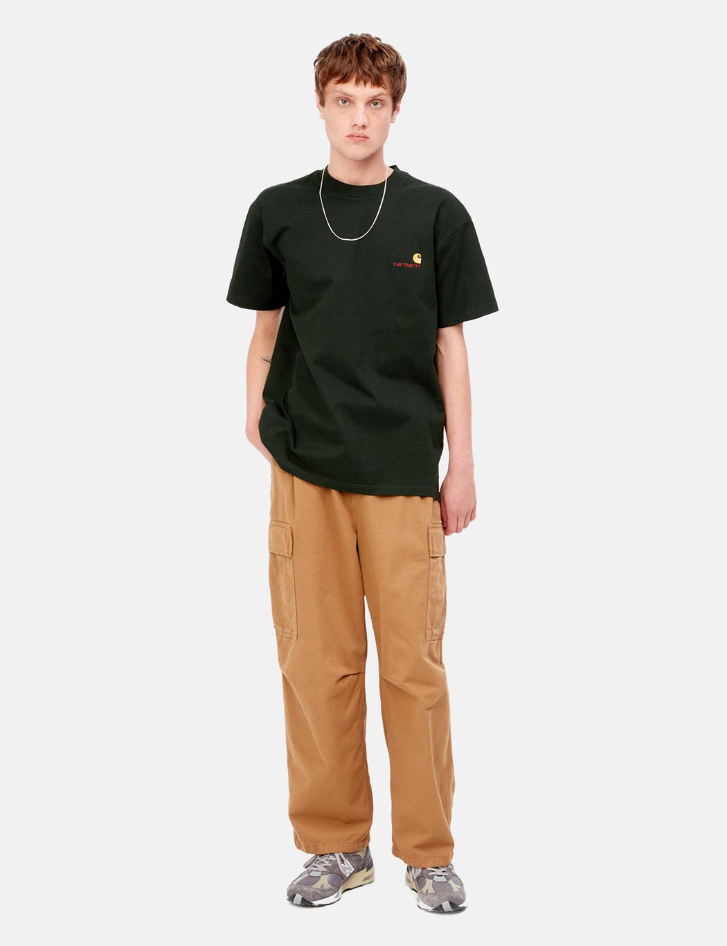 T-shirt American Script - Vert Cèdre Foncé