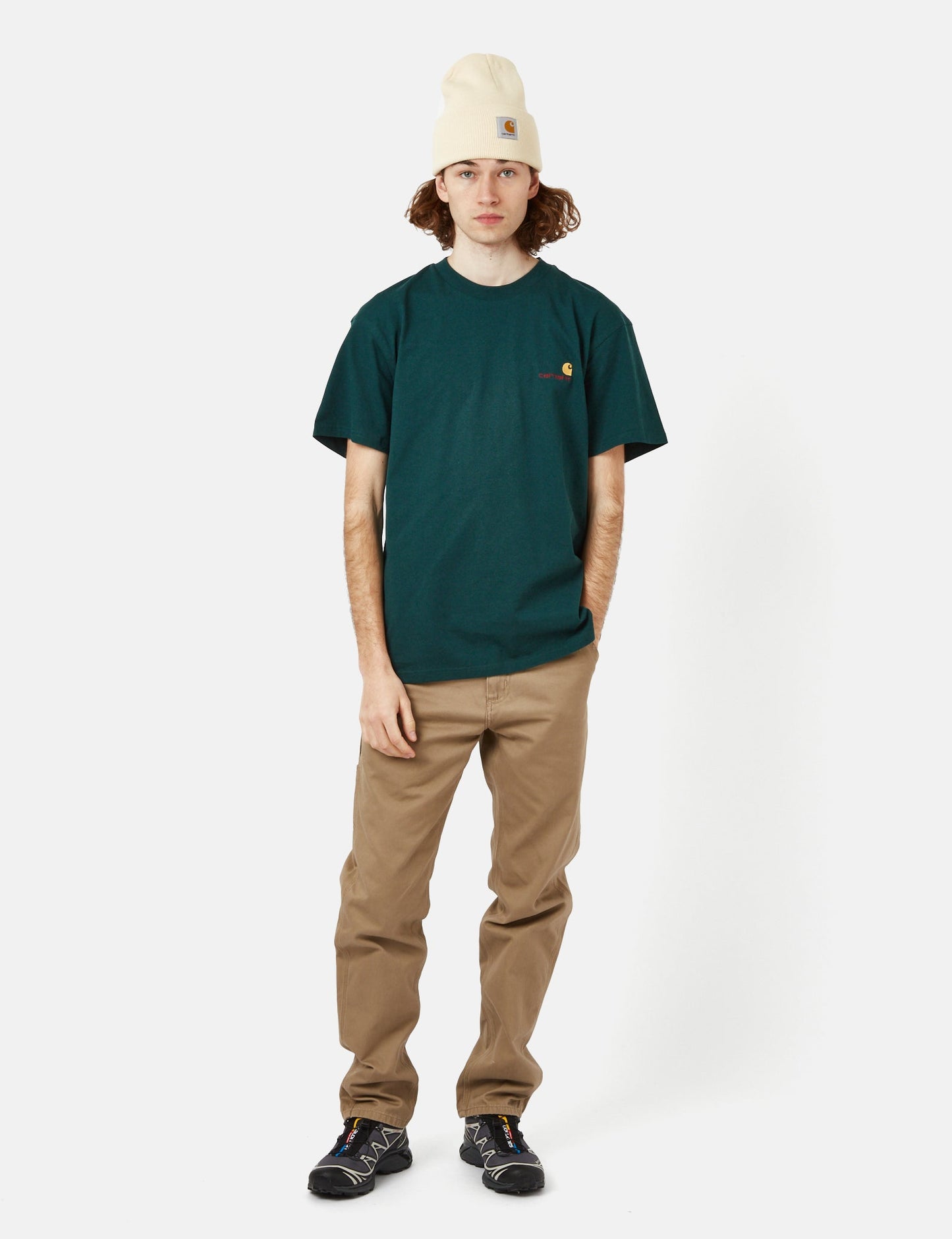 T-shirt American Script (biologique) - Vert botanique