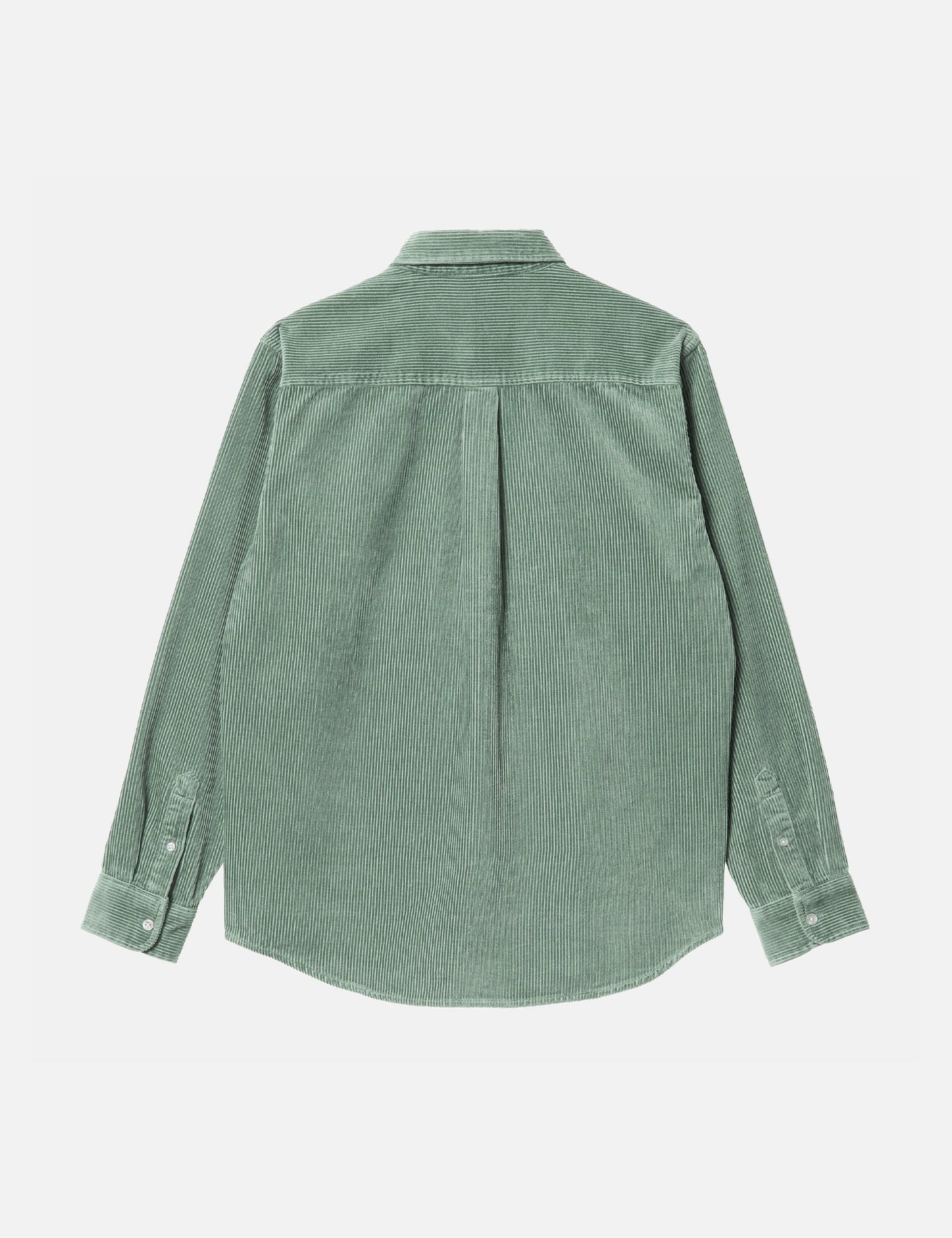 Chemise en velours côtelé Madison - Vert sauge/Noir