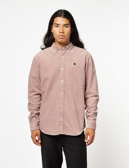 Chemise Madison (Fine Cord) - Rose clair