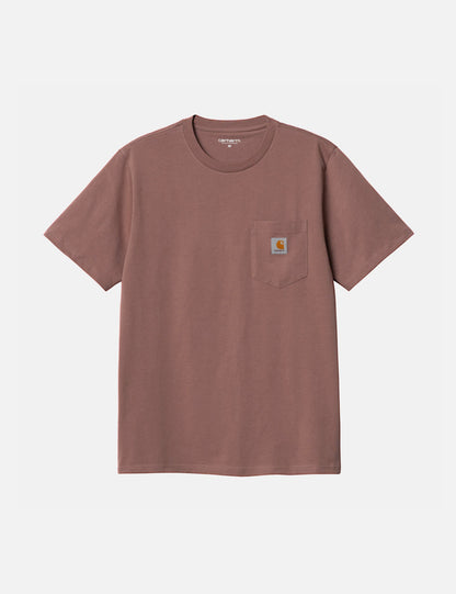 T-shirt à poche (Standard) - Rouge chiné Lupinus