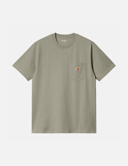 T-shirt à poche (régulier) - Vert Yucca