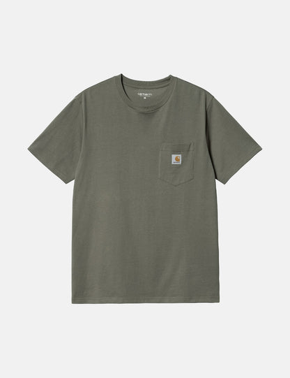 T-shirt à poche (Coupe classique) - Vert fumée