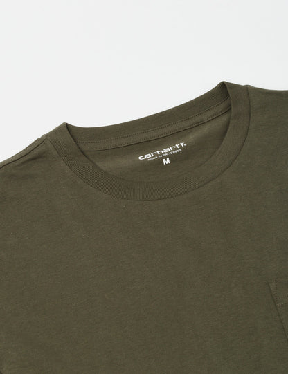 T-shirt à manches longues avec poche - Vert algue