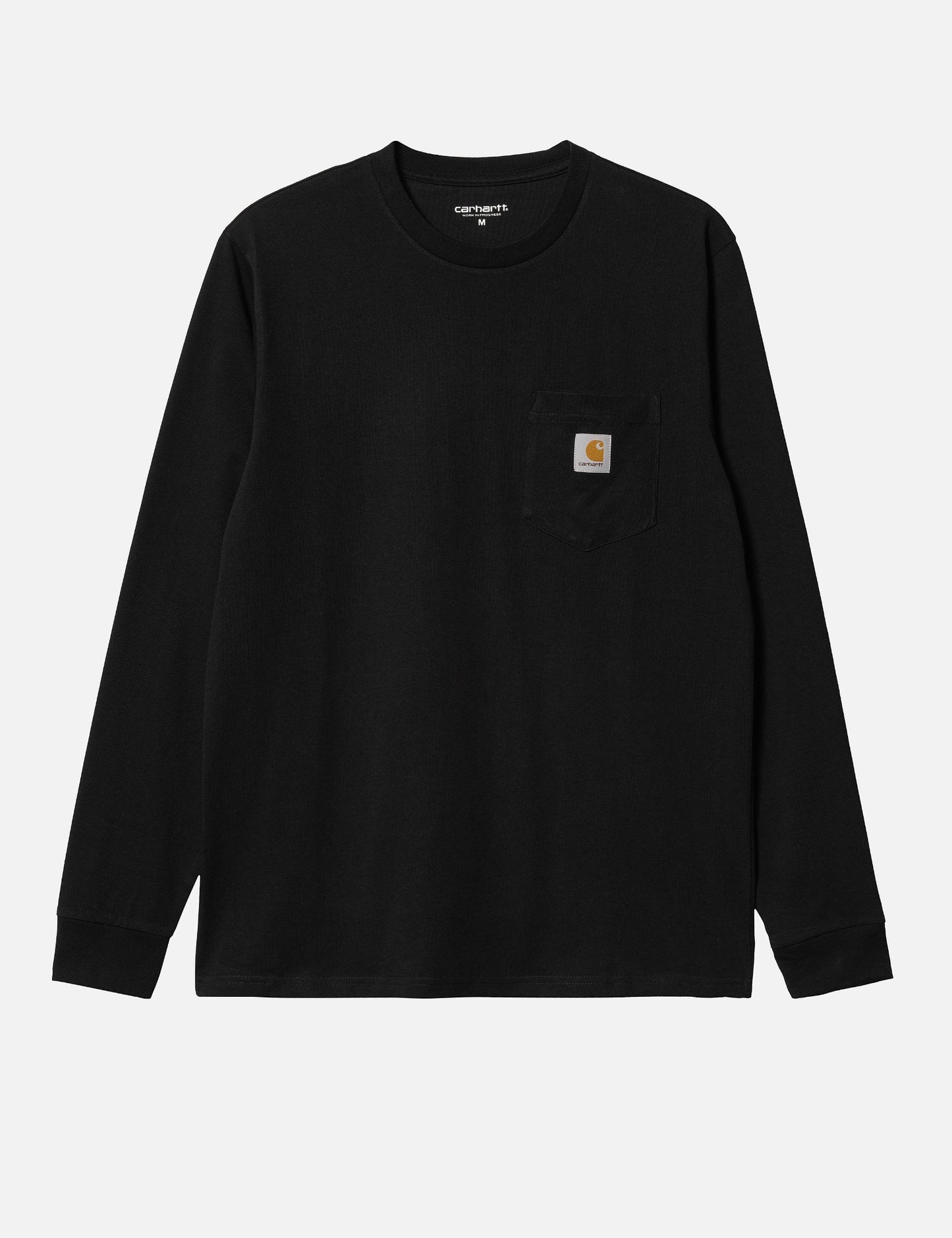 T-shirt à manches longues avec poche - Noir