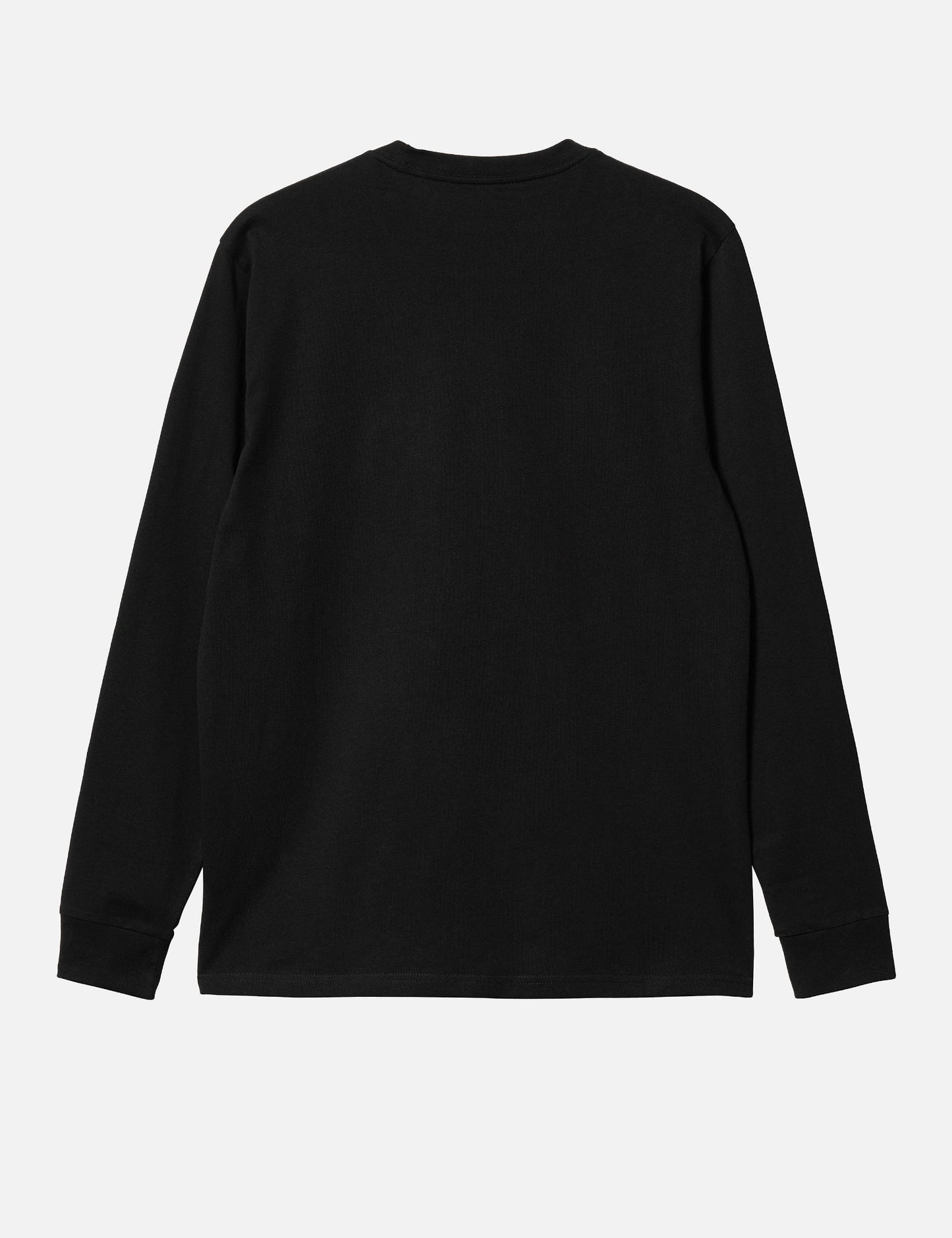 T-shirt à manches longues avec poche - Noir