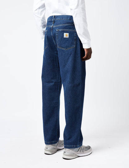 Pantalon Landon (coupe ample fuselée) - Bleu délavé