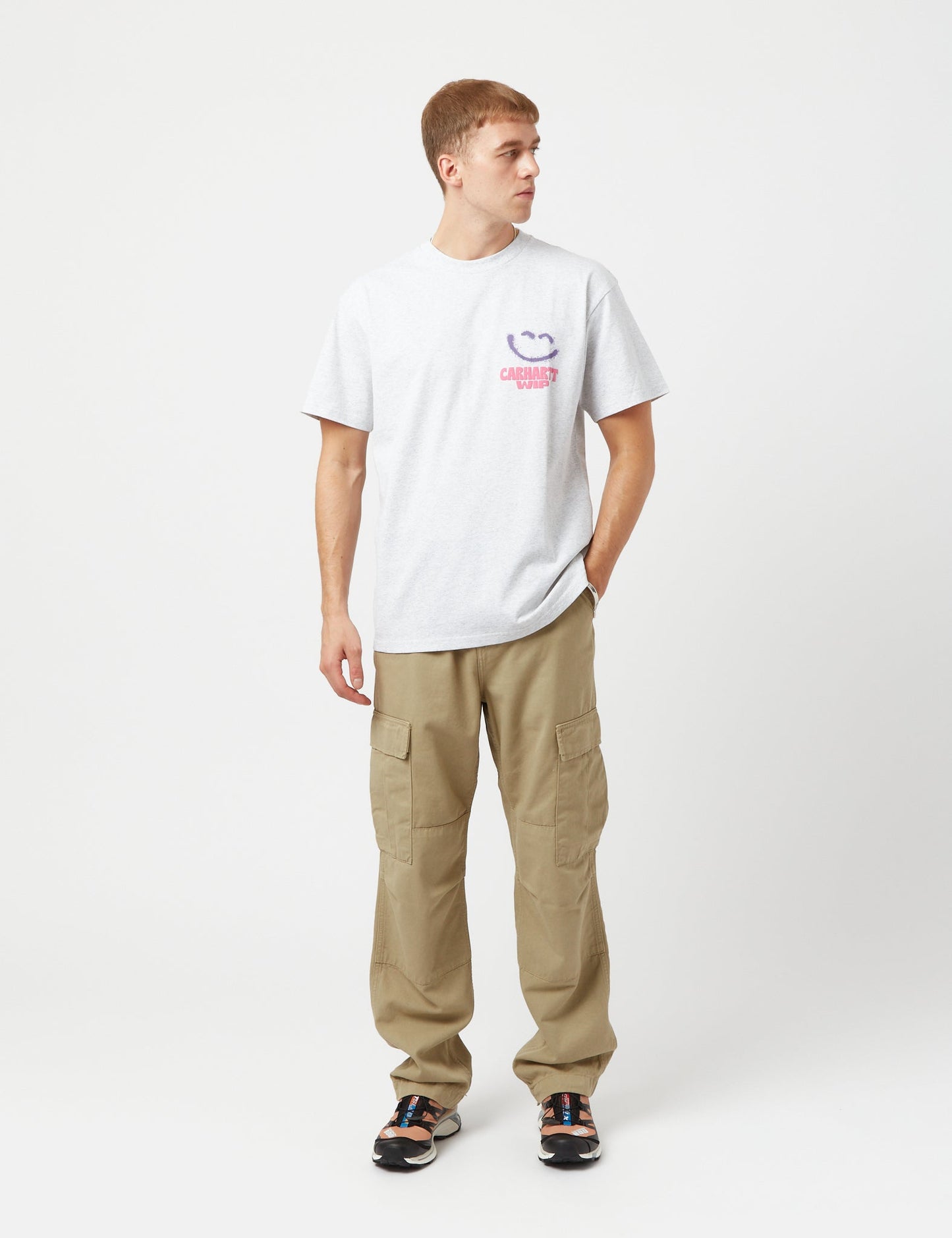 Pantalon Cargo Regular (Sergé de Coton Moraga) - Brun Ammonite