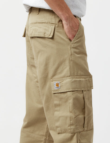 Pantalon Cargo Regular (Sergé de Coton Moraga) - Brun Ammonite
