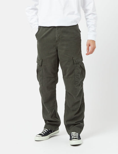 Pantalon cargo regular (twill de coton Moraga) - Vert buis