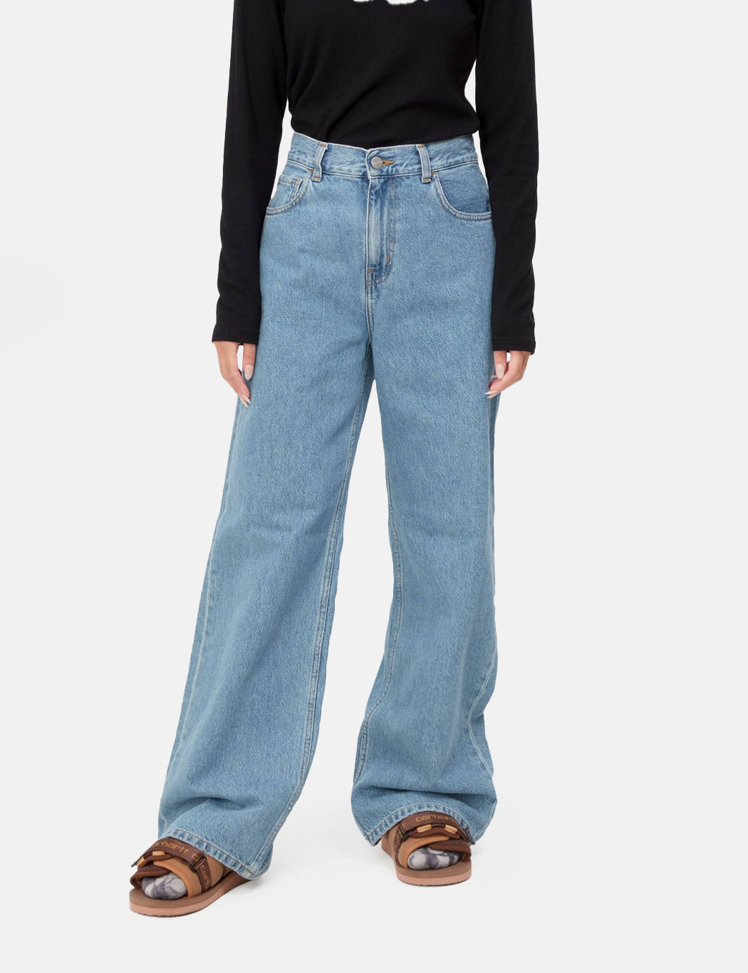 Pantalon Jane Femme (ample) - Bleu délavé intense