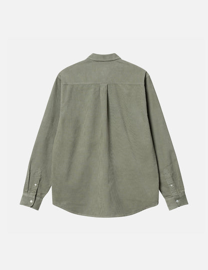 Chemise Madison (Fine Corde) - Vert Yucca/Blanc