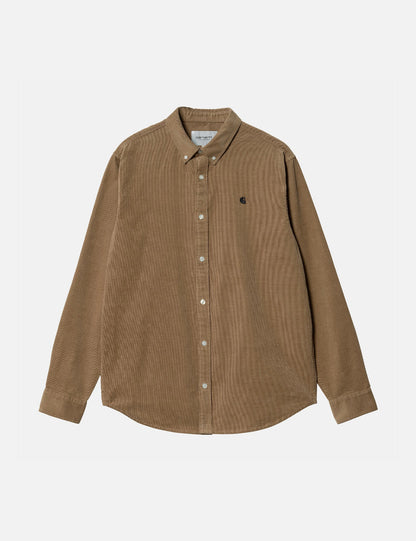 Chemise Madison (Fine Corde) - Marron Buffalo/Noir
