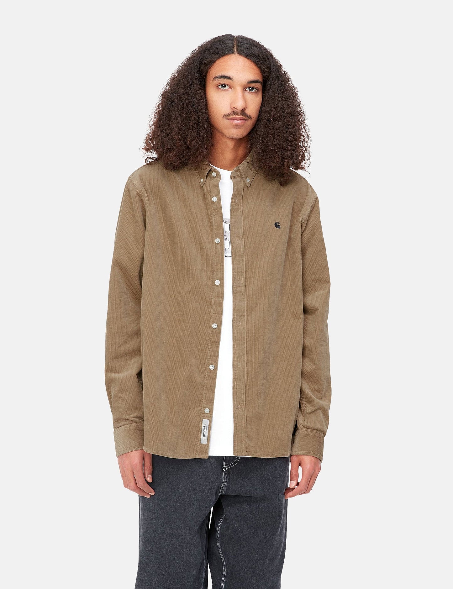 Chemise Madison (Fine Corde) - Marron Buffalo/Noir