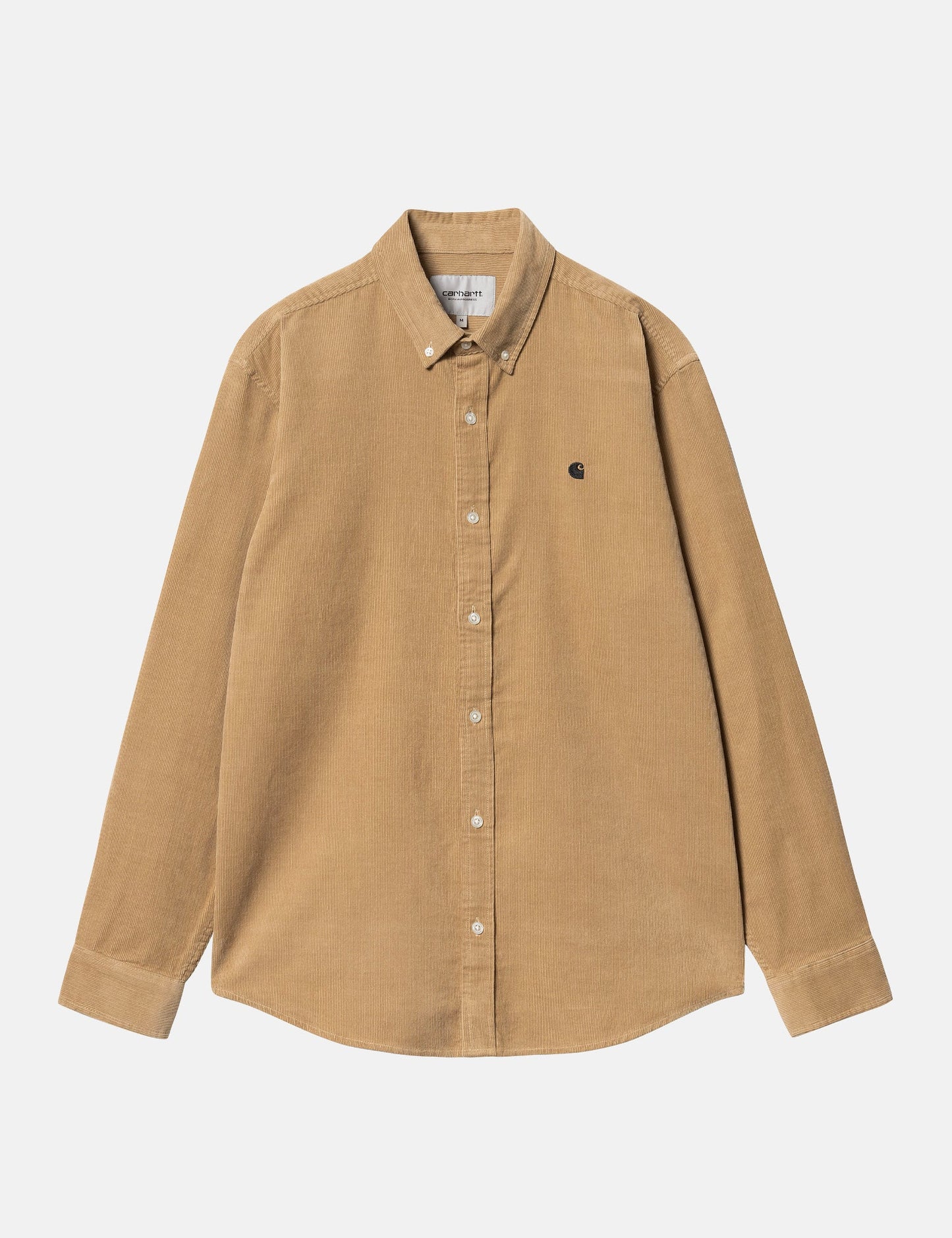 Chemise Madison en velours côtelé (coupe classique) - Kaki sablé