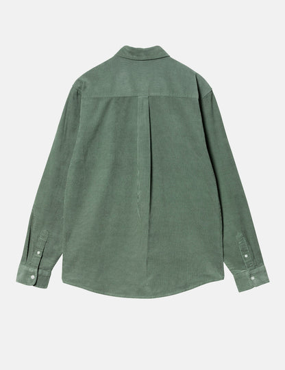 Chemise Madison en velours côtelé (coupe normale) - Vert Park