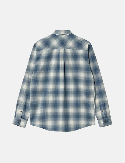Chemise Deaver à carreaux - Bleu orage