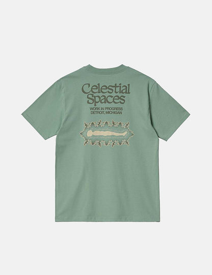 T-shirt Spaces - Vert sauge brumeux