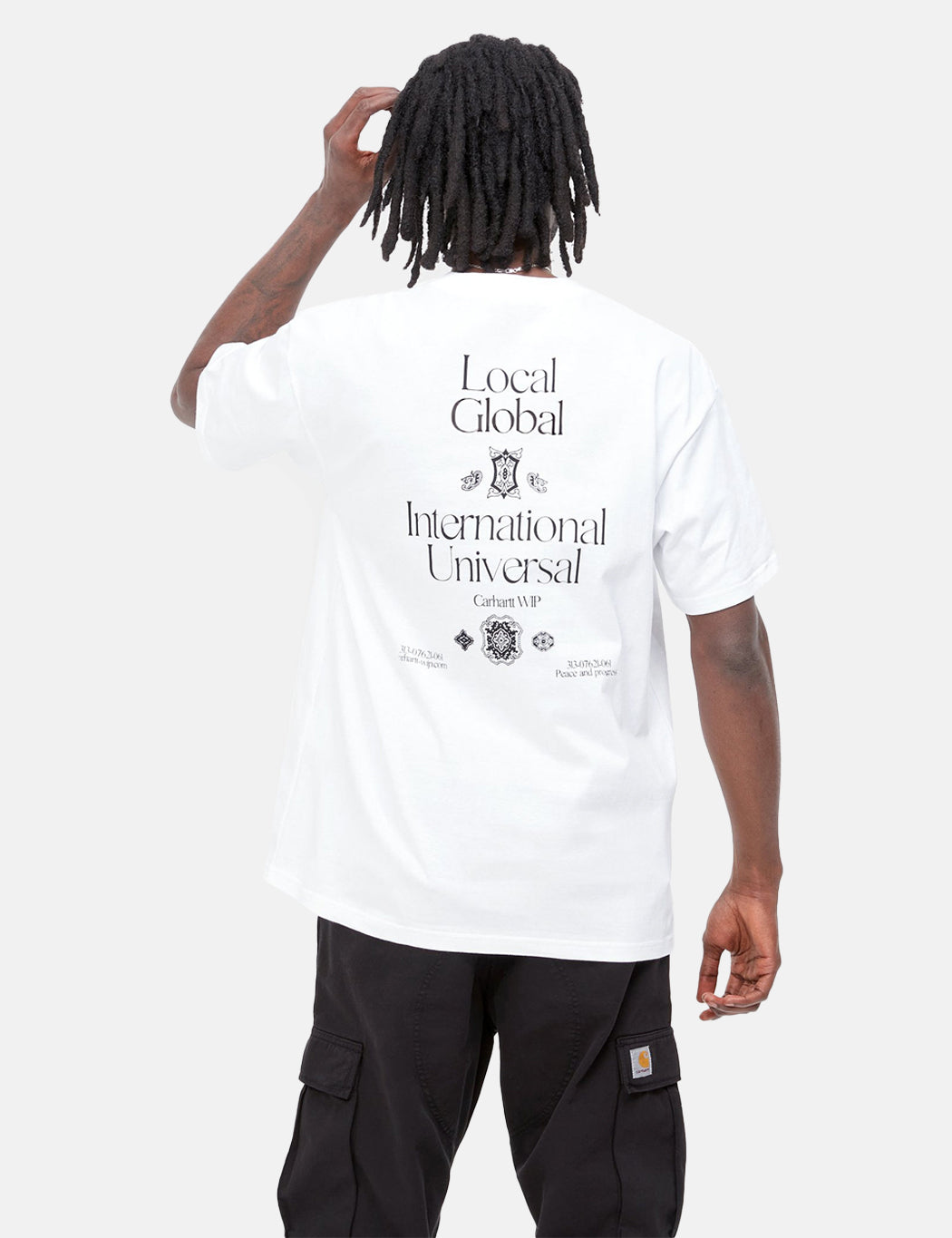 T-shirt Pocket local - Blanc/Noir