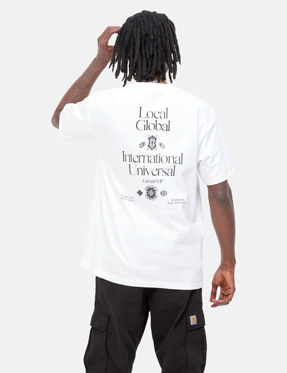 T-shirt Pocket local - Blanc/Noir