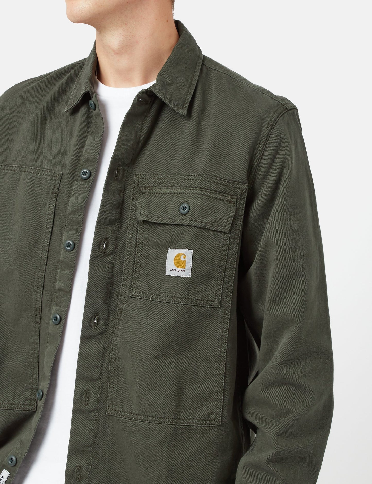 Chemise à manches longues Charter - Vert buis