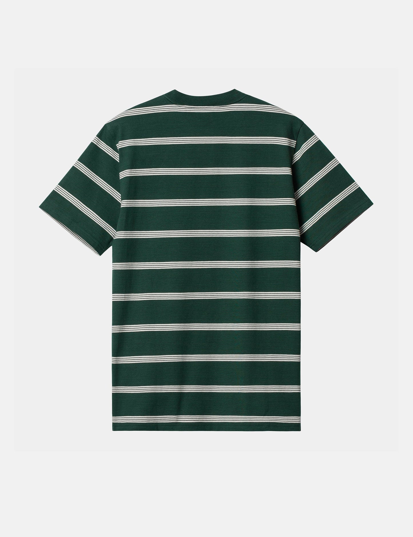 T-shirt Glover rayé - Vert Genévrier/Cire/Cire