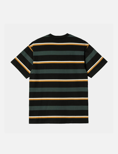 T-shirt Bowman à rayures - Vert genévrier