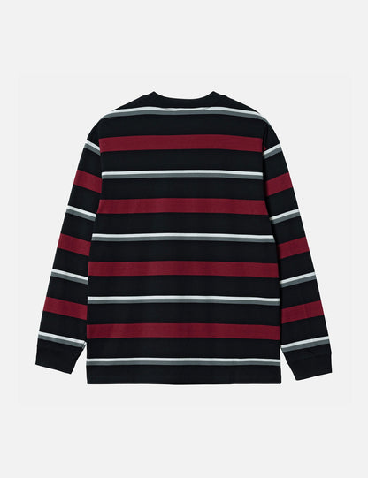 T-shirt à manches longues Bowman Stripe - Rouge corvina