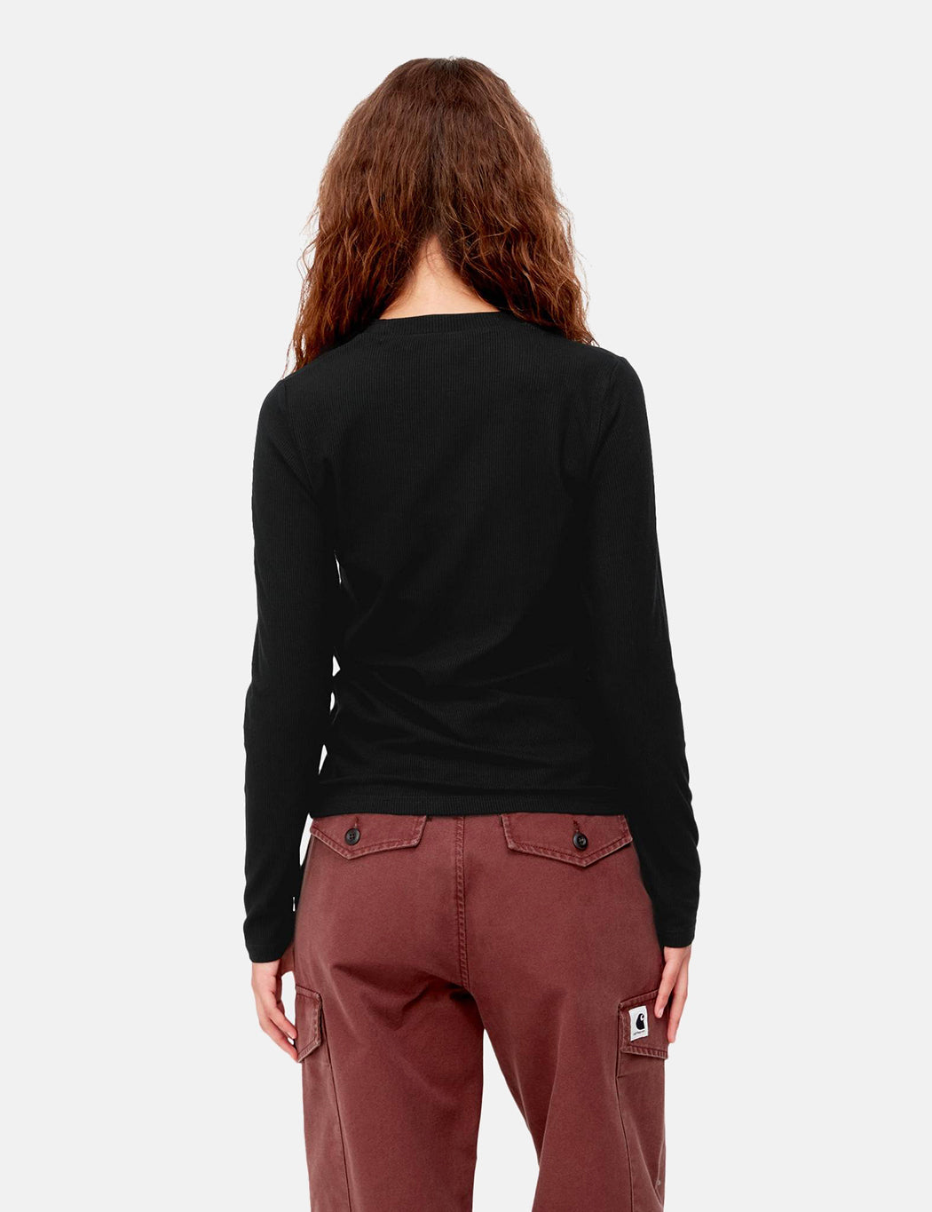 T-shirt à manches longues Seri pour femme - Noir