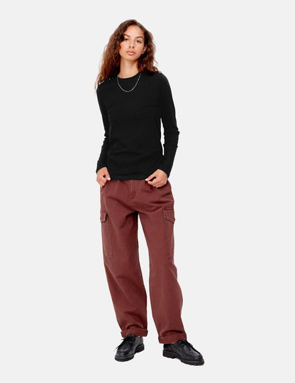 T-shirt à manches longues Seri pour femme - Noir