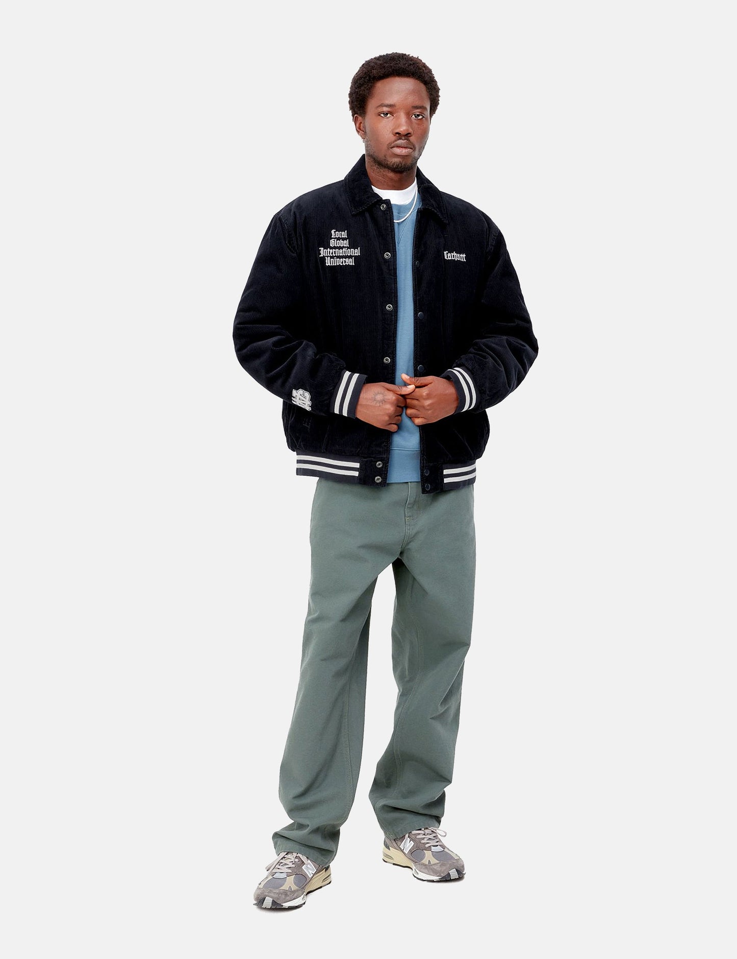 Veste teddy - Bleu marine foncé/Wax
