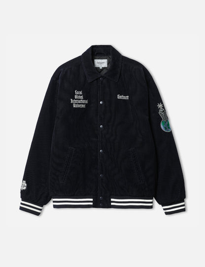 Veste teddy - Bleu marine foncé/Wax