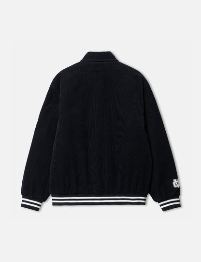 Veste teddy - Bleu marine foncé/Wax