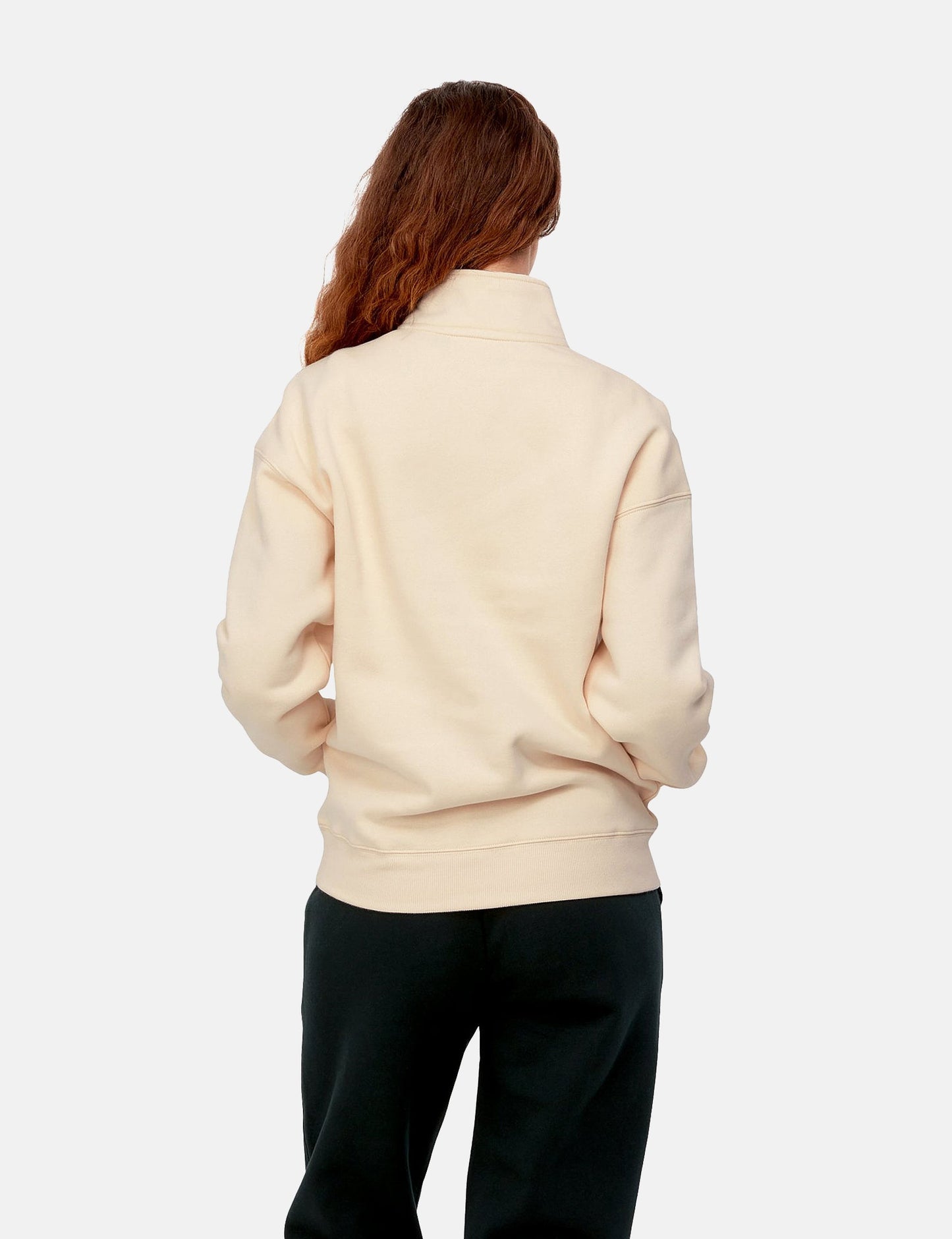 Sweat-shirt à col montant Ontario pour femme - Beige Calico/Noir