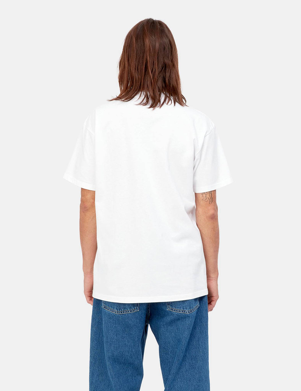 T-shirt Happy Script - Blanc
