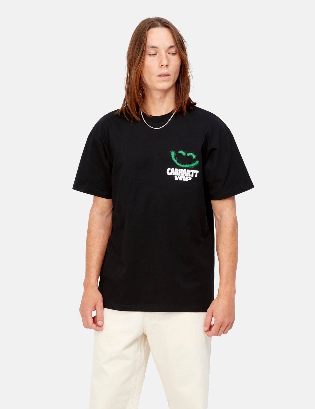 T-shirt Happy Script - Noir