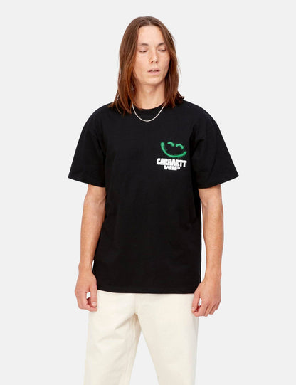 T-shirt Happy Script - Noir
