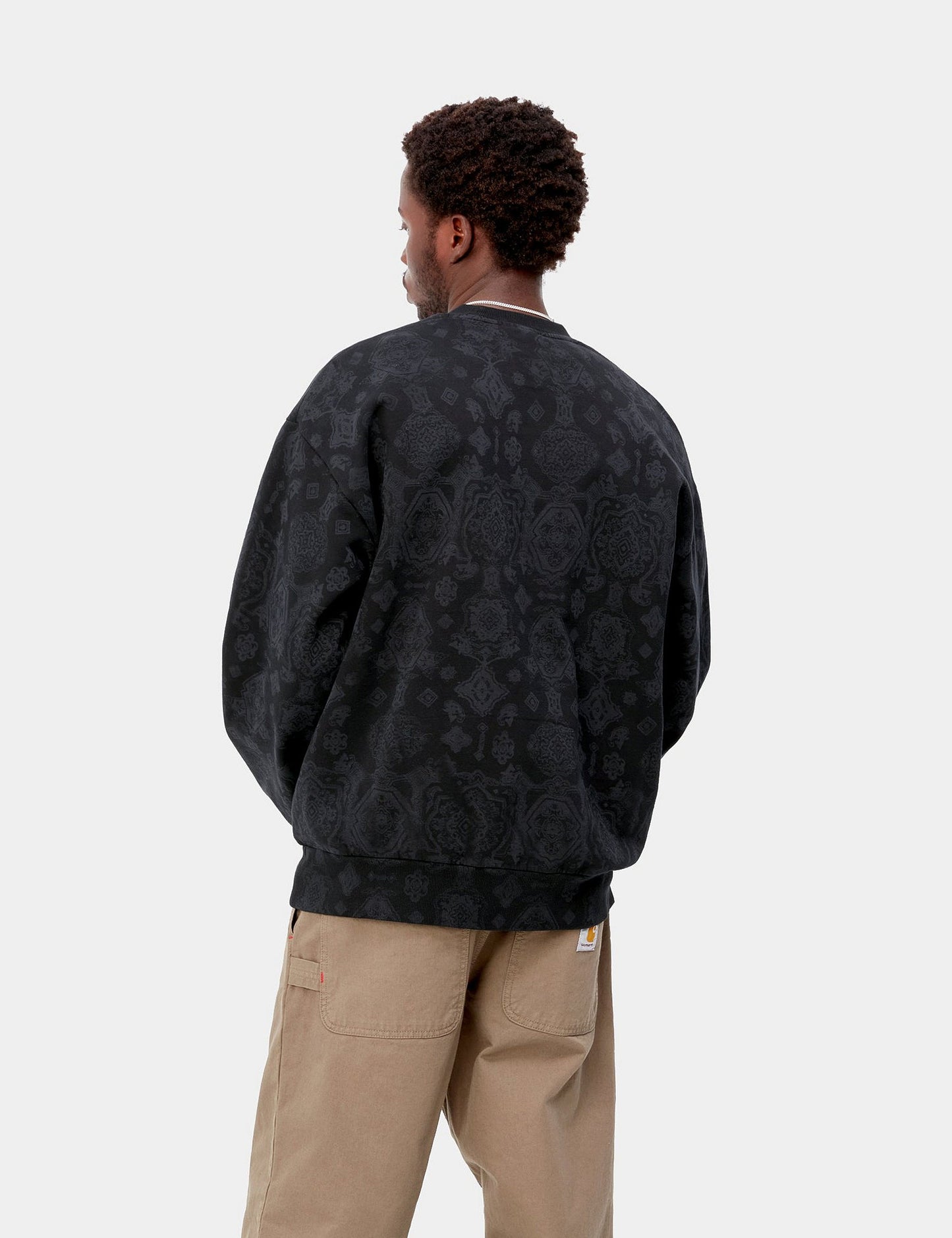 Sweat-shirt imprimé verset - Noir