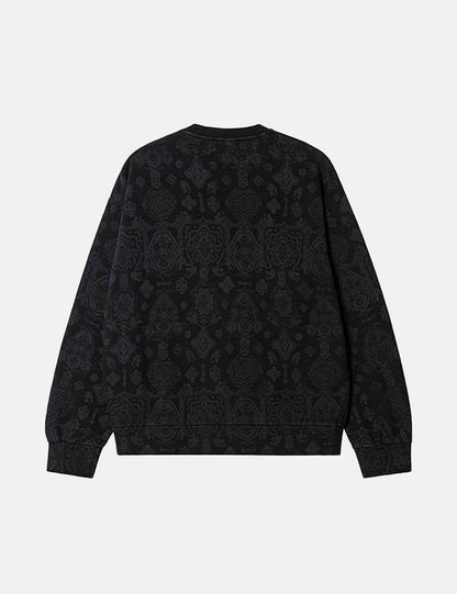 Sweat-shirt imprimé verset - Noir