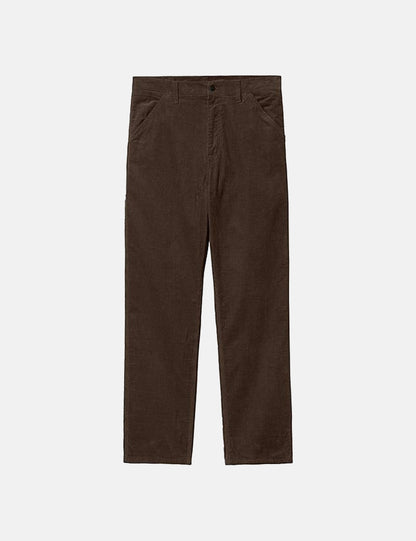 Pantalon simple jambe (Côtelé) - Marron Terre d'Ombre Foncée